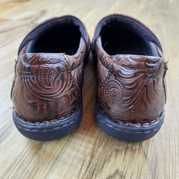 💛BOC Brown "Peggy" Embossed Clog Shoes Size 8.5 - Picture 6 of 11